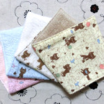 4枚セット ハンカチ 猫いっぱい ダブルガーゼタオル 20×10 58