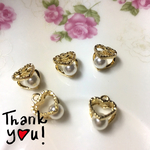 💍リングパーツ ハート❤️パール付💍
