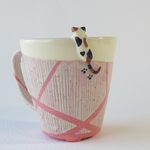 三毛猫は見た！ピンクが可愛いコーヒーカップ！