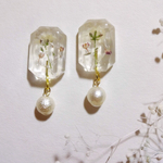 かすみ草の氷ピアス/イヤリング