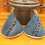 2個セット★三角鍋つかみ★staub ルクルーゼ等にいかがでしょうか？　ミトン　鍋つかみ　北欧