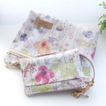 LIBERTY　Irma　イルマ　7P　  おでかけ親子ポーチwファスナー本革持ち手付き　◆キーチェーン・中布・内ポケット　