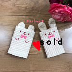 お耳が可愛い♡ガーゼハンカチ