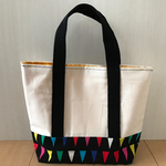 値下げ！春もレトロなミニトート。送料込み