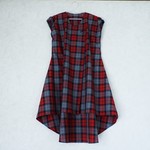 タータンチェックのワンピース✴︎レッド×ネイビー