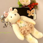 saly☆3wayクマさんのバッグチャーム☆春爛漫