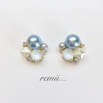  春色✴︎powder blue✴︎ピアス・イヤリング