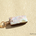 14kgf ボルダーオパール(9.48ct) 約40cm 天然石ネックレス 送料無料