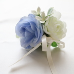 ☆再販☆ふんわり色が可愛い♪コサージュ<ブルー>