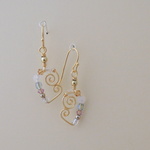 ＜ご注文品＞＊天然石ピアス＊ ColorHearts ～Pure～ 