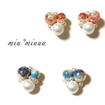 【カラー限定¥300off】*和柄 唐草ビーズ*(ピアスorイヤリング)