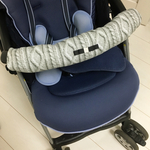 アラン編みニット風 グレー ♡ ベビーカーカバー