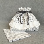 【オープン記念価格】フリルのお弁当袋（大）＆ランチョンマット　