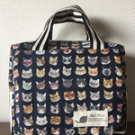 おむつポーチ☆ねこメガネ柄☆ビタット対応