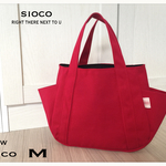 〈再販〉NEW!  Ricoシリーズ 11号帆布 トートバッグ M 人気イタリアンレッド