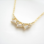 [andy]Clear Bijou Necklase Gold