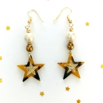 星のべっ甲ピアス