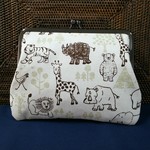 おとぼけZOOアイボリー（がま口通帳ケース）