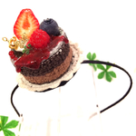 桜雪様専用   ショコラケーキカチューシャ  フェイクスイーツ