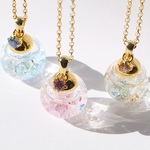 SWAROVSKI *•.スノードームネックレス.•*