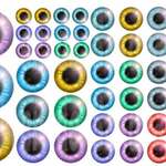 レジン封入用シート ：Doll Eyes＝1＝