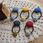 ◯くるみボタンのヘアゴム◯