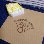 happy wedding はんこ