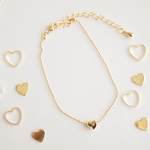 miniハート♡ チェーンブレスレット