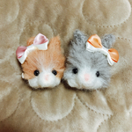 羊毛フェルト うさぎのブローチ&ピン
