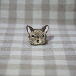 デグーの刺繍ピンキーリング