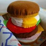 フェルトのおままごと　ハンバーガー