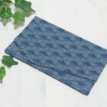 ふくさ・通帳ケース・チケット袋　青海波文様・青