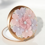 y7u1k2さまご予約品♡ブーケのようなお花のコンパクトミラー（片面拡大鏡）　No.11