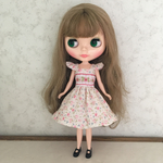 刺繍入り花柄ワンピース ブライス リカちゃん