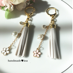 春色♡お花タッセルキーホルダー