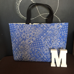 入園＆入学バッグ ペイズリー柄 blue