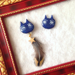 ねこさんピアス、イヤリング  SALE