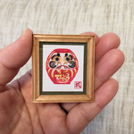 （再販）ミニチュア額  だるまさん