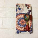 選べるタッセル♡iPhone/Experia　アンティークなドライフラワー　リーフ
