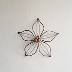 ＊壁の花の魅力＊　ブラウン　Ｓサイズ　ワイヤークラフト