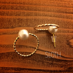 【再販】ビッグデザインパールピアス