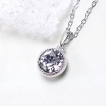 T.CYスワロフスキー#1088ネックレス　スモーキーモーブ