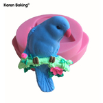 180.新春入荷【中】鳥/木の枝★シリコンモールド