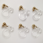 10個♡マットゴールドのノンホールピアス