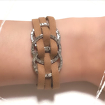 . : ＊スエードbracelet＊: . /オシャレ・camelブレスレット