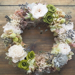 Bonheur Couronne ＜Vert Jardin＞＊　幸せ舞い込むリース・壁掛け