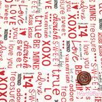 USAコットン moda first CRUSH XOXO 生地/布/英字