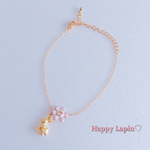 うさぎとお花のブレスレット