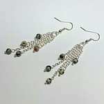 限定1点！ダルメシアンジャスパーのシルバーピアス