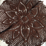 ハンドメイド レース編み ドイリー パイナップル